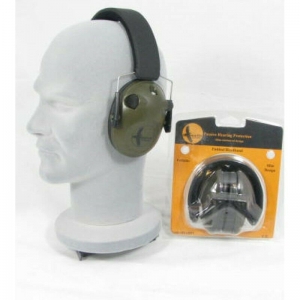 Compact Electronic Hearing Protection Green Ear Defenders by Wildhunter